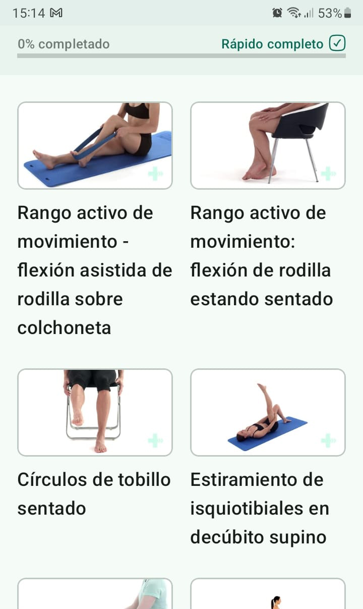 Programa de ejercicios en línea Lesión del ligamento cruzado posterior