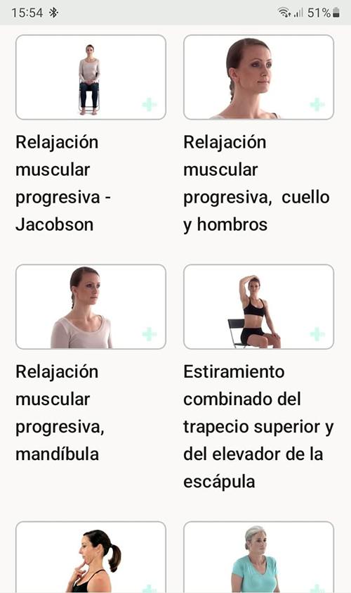 Programa de ejercicios en línea Cefalea tensional