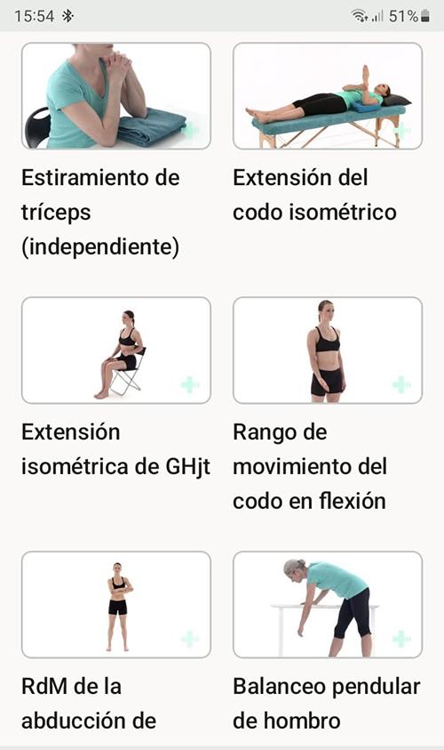 Programa de ejercicios en línea Lesión de tríceps