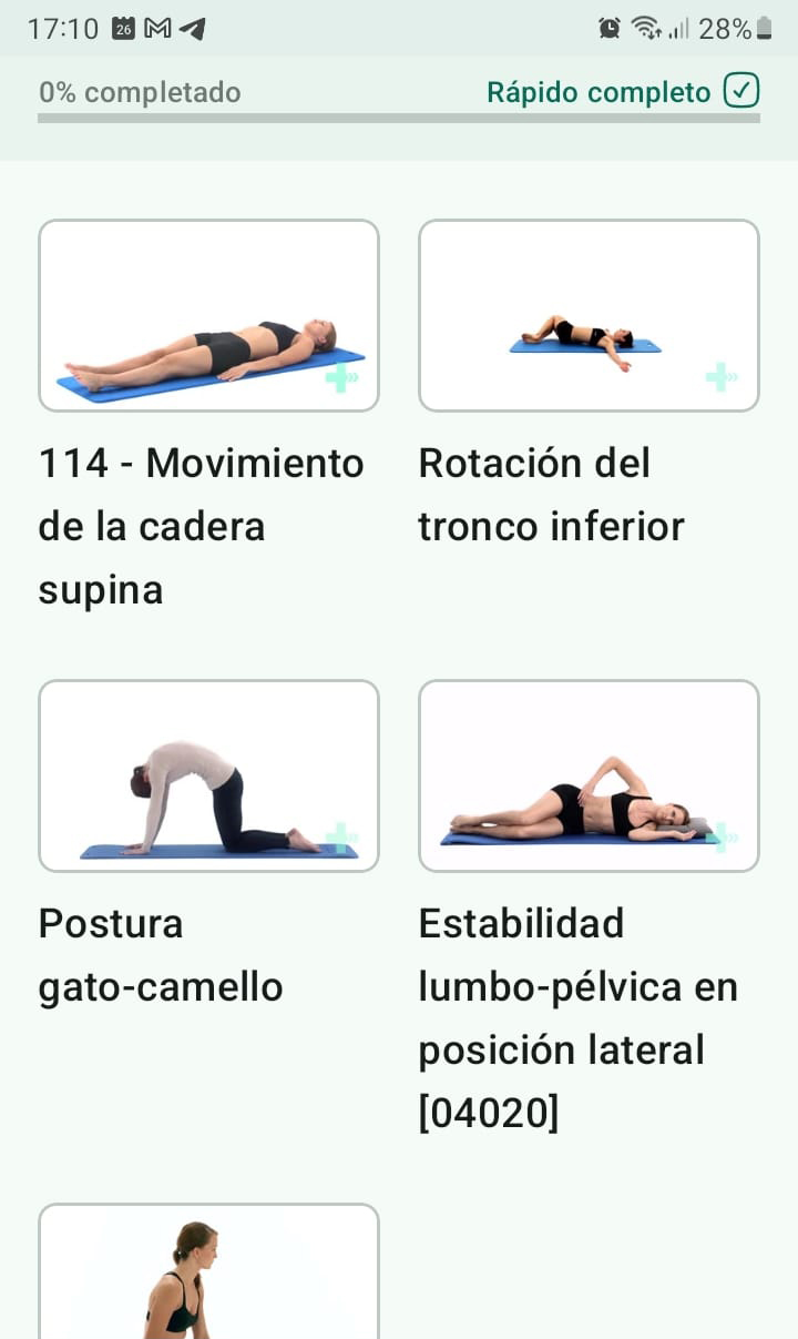 Programa de ejercicios en línea Dolor de la articulación sacroilíaca